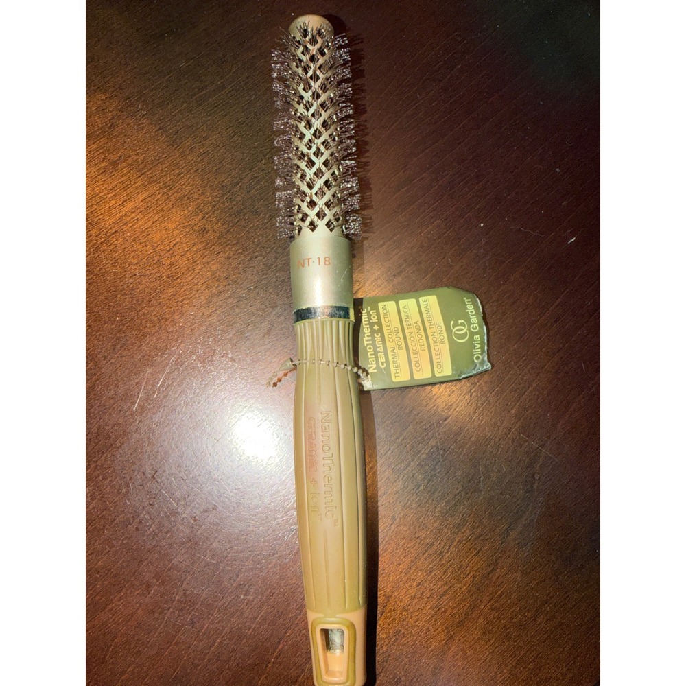Olivia Garden Round Brush NanoThermic Ceramic + Ion NT-18 Thermal Styling hair